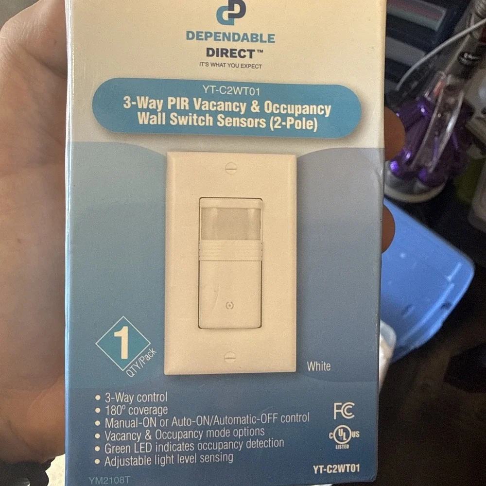 Dependable 3-way Pir Vacancy & Occupancy Wall Switch 2-pole